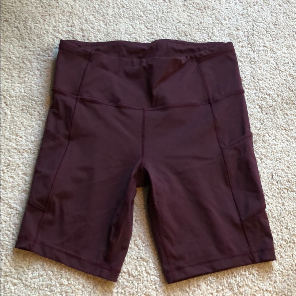 Lululemon Fast and Free 8” Bike Shorts, Cassis 8
